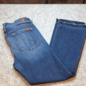 👖✨ 7 For All Mankind Cropped Bootcut Jeans Size 28 ✨👖